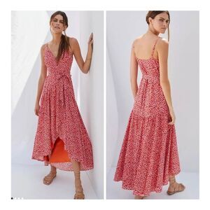 New Anthropologie HUTCH Flutter Wrap Midi Dress
Retail $198 NWT size SP,XSP,LP